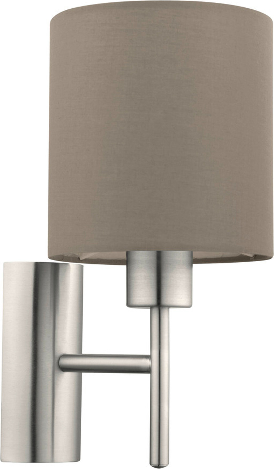 Eglo Wandlamp Pasteri met taupe lampenkap