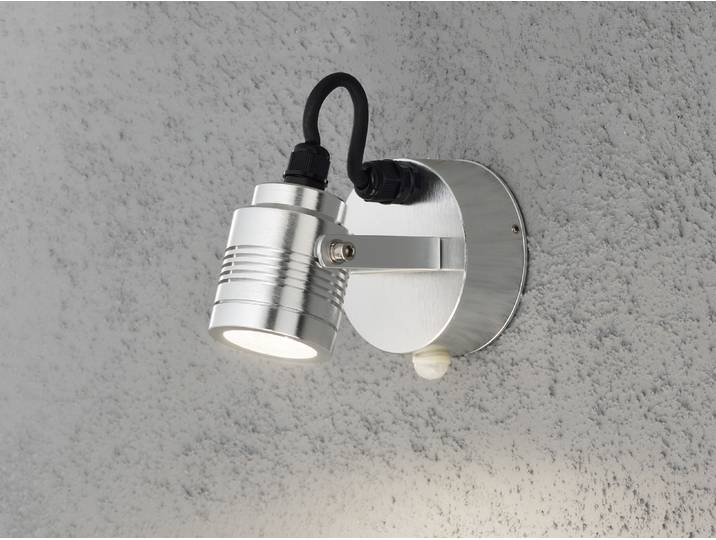Konstsmide Treiber:LRV3AUNI, Output: 3-9VDC, 350 mA, 1-3W, Schaltzeiten: 5, 30 Sek., 1, 3, 5, 8 Min. Sensor kann auch bei Tag schalten. Lampe schaltet beim ersten einschalten 3 mal Ein und Aus Monza Medium massives Aluminium 7941-310