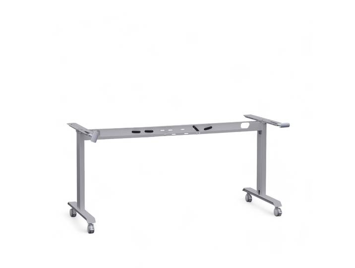 Klapptischgestell mit Rollen Tradingzone Kos 120x60 cm, Silbergrau, Neu, Bürotisch - für Büro oder Homeoffice