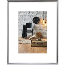 Hama Kunststoffrahmen Sevilla Dekor, Silber Matt, 70 x 100 cm
