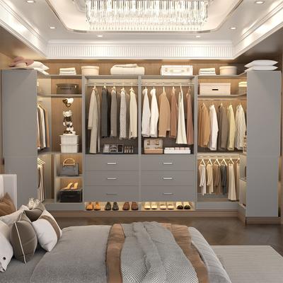 Rackcog Cimly Set of 4 Closet Organizer with Drawers, U Shaped Freestanding Closet System