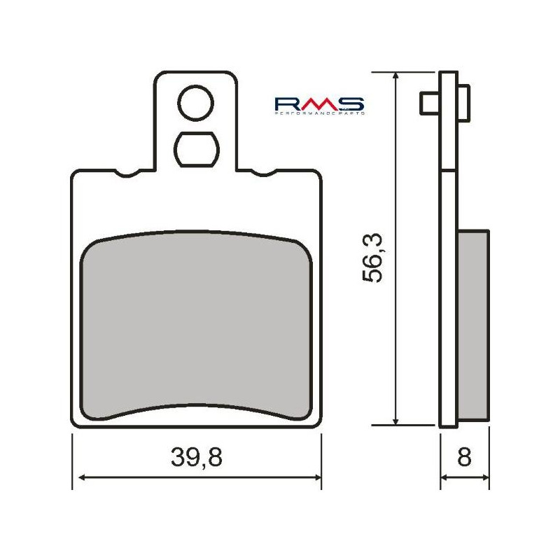 Plaquettes de Frein RMS - Organique - 225102020 - Honda CRM