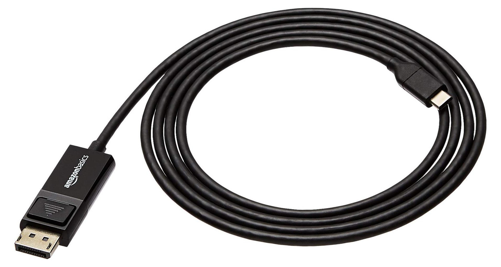 Amazon Basics DisplayPort naar USB-C kabel, bidirectioneel, 1,8 meter, zwart