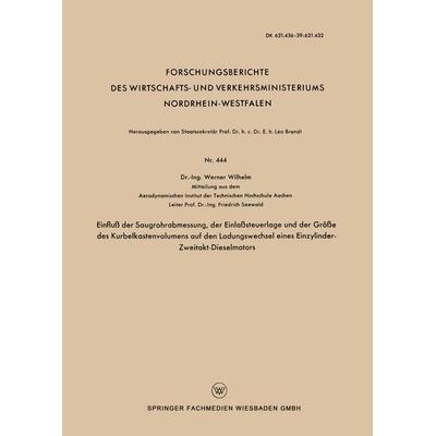 Einfluß der Saugrohrabmessung, der Einlaßsteuerlage und der Größe des Kurbelkastenvolumens auf den Ladungswechsel eines