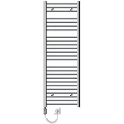 BADHEIZKÖRPER elektrisch Sahara 500x1500 mm Chrome gebogen mit Heizstab 900W
