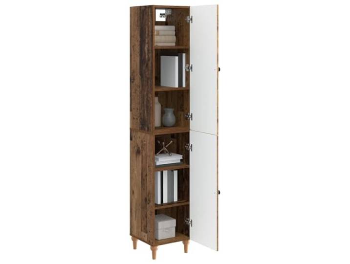 KTHLBRH 2-teiliges Schrank-Set aus antikem Holz Technisches Holz, modulares Design, für den Innen- und Außenbereich, einfache Montage