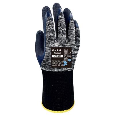 Wonder Grip WG-333 Arbeitshandschuhe Rock & Stone grau XL/10 (2er Blister)
