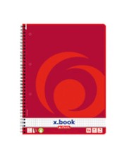 Herlitz Rot A4 80 Blätter 70 g/m² Kariertes Papier Spiralblock Bl. kar. Rand (10834117)