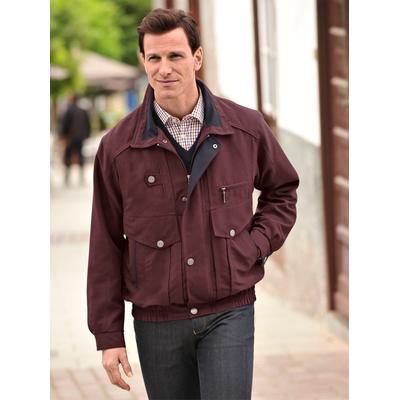 Blouson KINGS CLUB, Herren, Gr. 52, rot (bordeaux), 100% Polyester, unifarben, Jacken Blouson