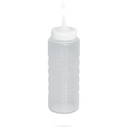 Quetschflasche 1000ml mit  Mengenskala klar