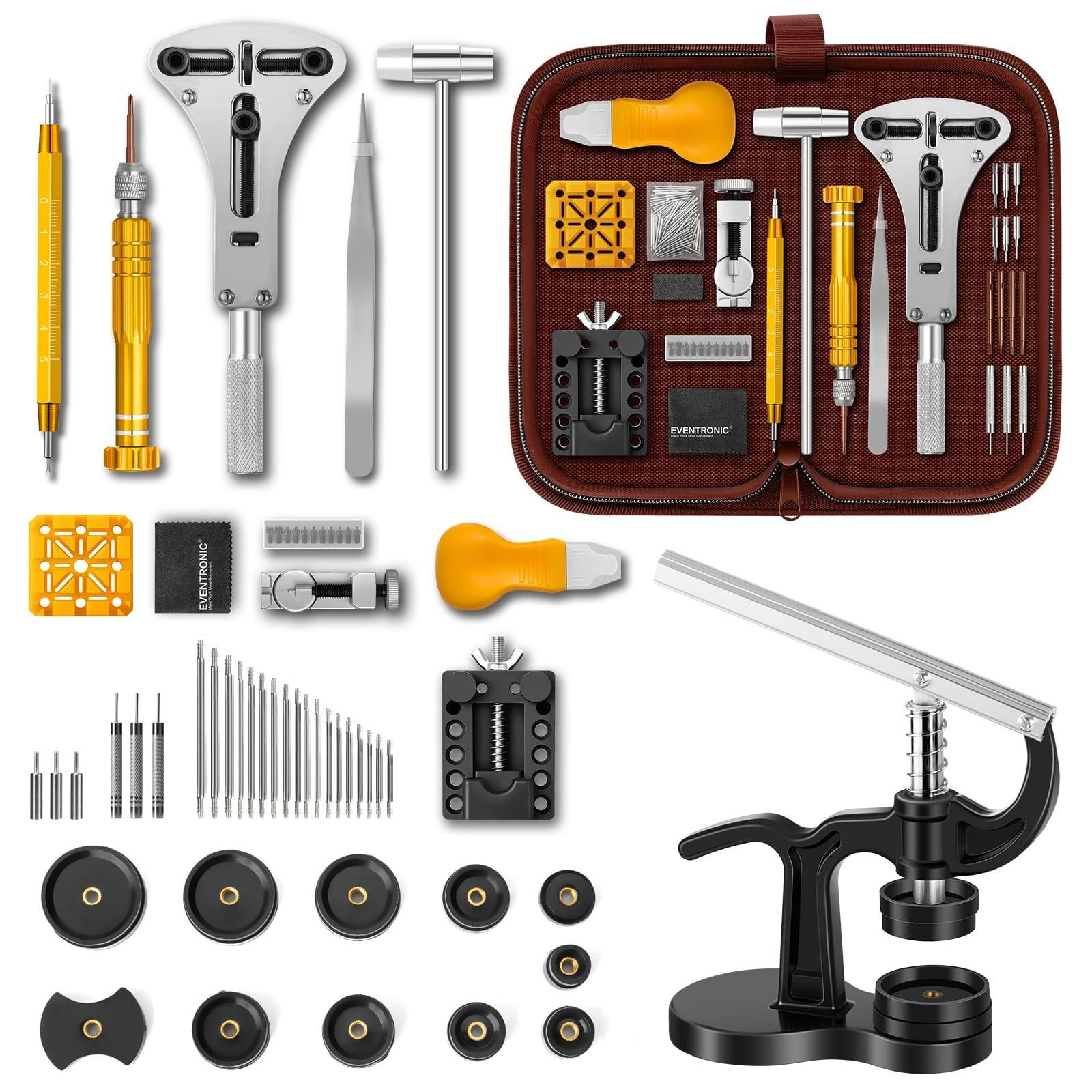 Professionele Horloge Reparatieset met Draagtas