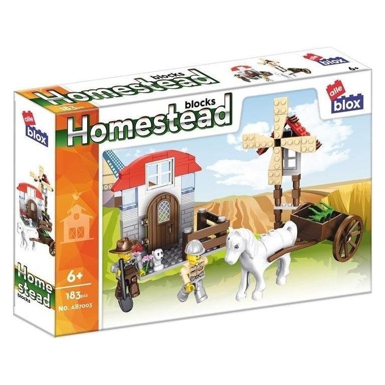 Alleblox Kaladėlės KONSTR FARMA 183EL 29X19X5 36/72 (AB7003)