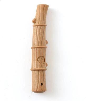 Inspire Select Bamboo Dog Dental Chew Bone Interactive Teeth Grinding & Cleaning Training Toy yellow Bamboo trumpet