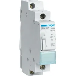 Hager Stromstoßschalter, 230VAC, 1TE, 16A, 250V, DIN-Schiene, T63mm, mechanisch Schalter