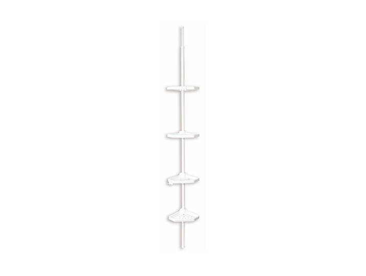 Duschablage MSV 4 Körbe, Weiss , weiss (weiß), B:24cm H:260cm, Kunststoff, Regale, Duschablage