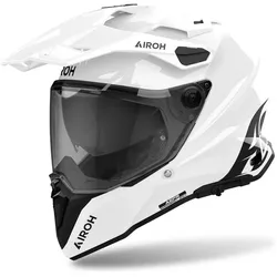 Airoh, Motorradhelm, Commander 2 Farbe Weiss Glanz Motorradhelm (XXL)