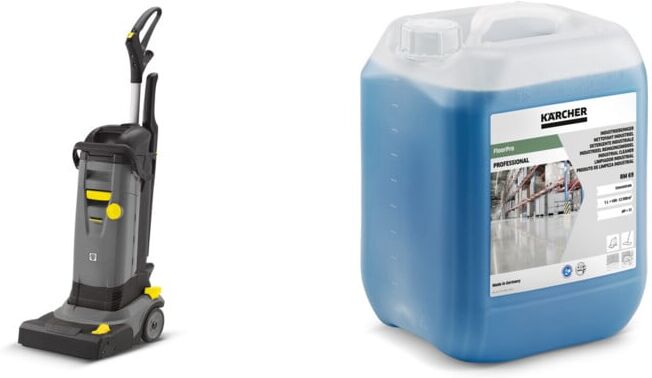 Set Kärcher Waschsauger Puzzi 10/2 ADV, 10 l Frischwasserbehälter, 2 l/min, 2 bar Sprühdruck + Kärcher FloorPro Industriereiniger RM 69, 10 l