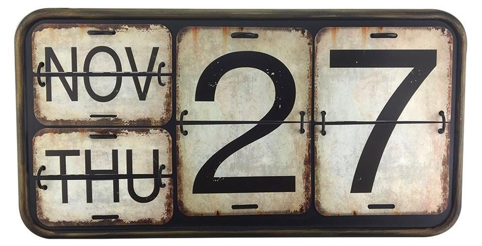 Metalen Flip Kalender voor Wand en Bureau