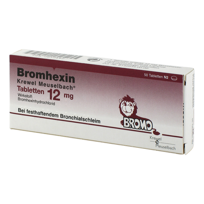 HERMES Arzneimittel GmbH BROMHEXIN Krewel Meuselb.Tabletten 12mg 50 St 02859442