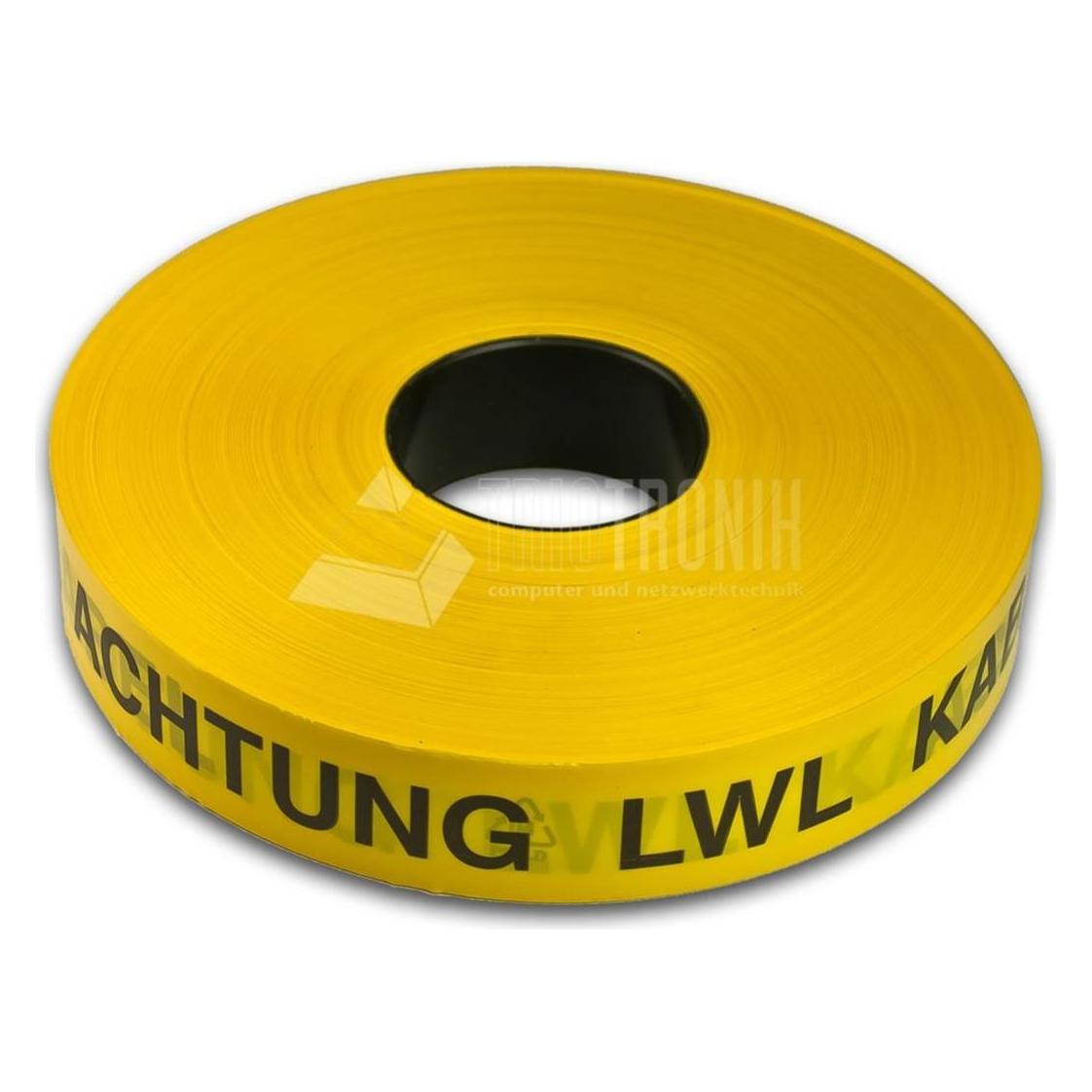 Wirewin Trassen Kabelmarkierungs/Warnband, Gelb, 250m FTTx (KABEL MARKIERUNGSBAND)