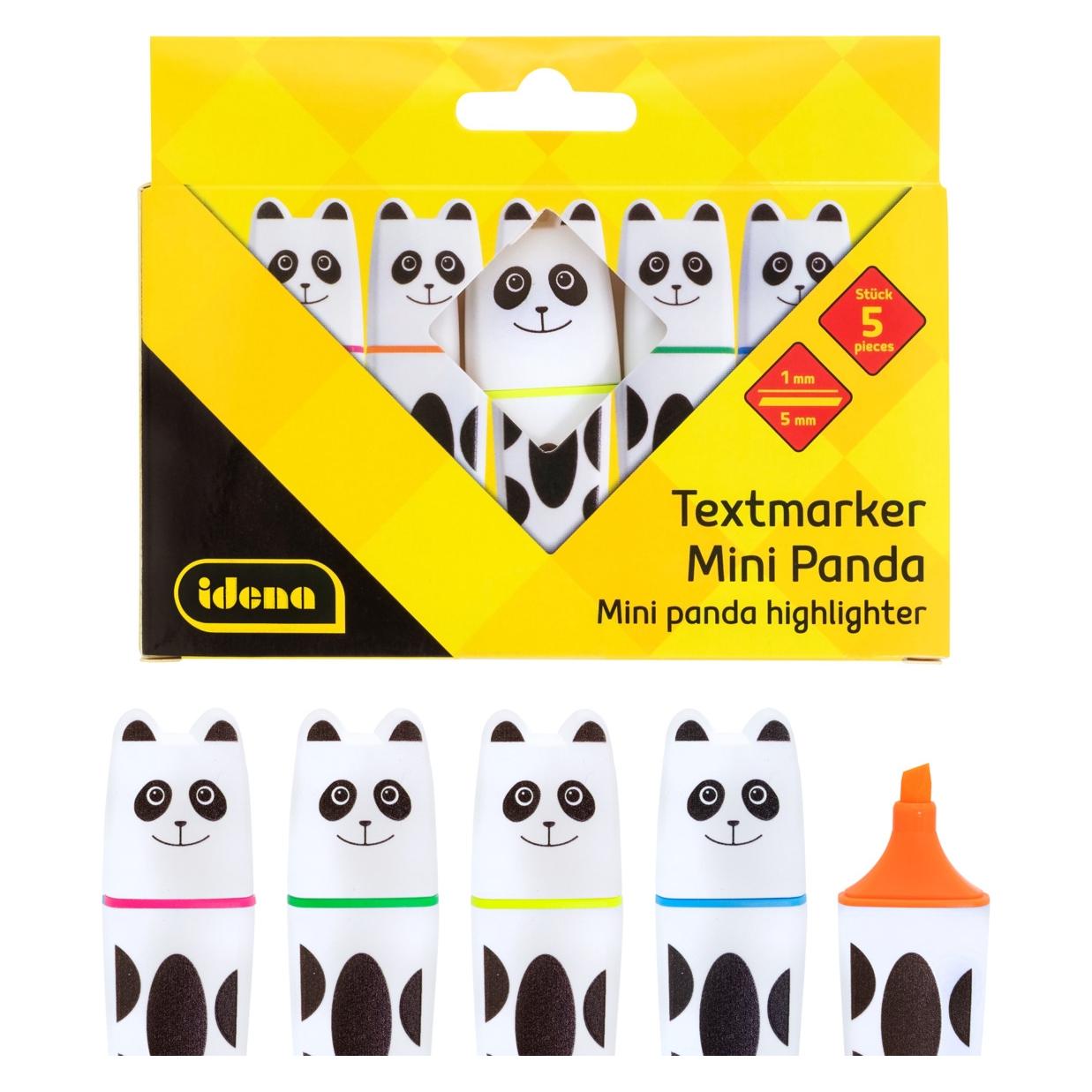 Idena Textmarker Panda neon 1-5mm 5 Stück 5 Farben (5x) (71845299)