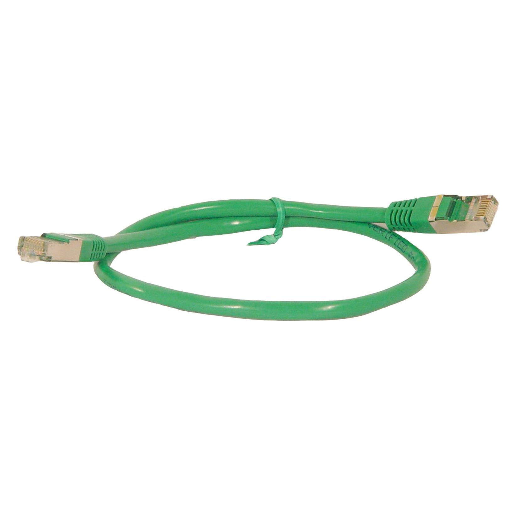 Goobay CAT 6 Patchkabel, S/FTP (PiMF), Grün, 0.5 m (S/FTP, CAT6, 0.50 m) (68288)