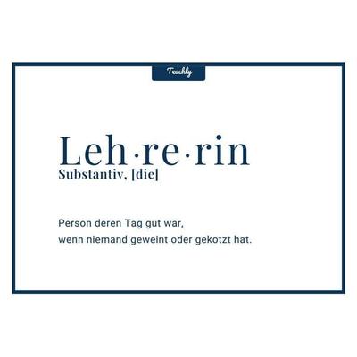 Teachly Postkarte, Lehrerin Geweint oder ...
