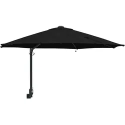 Helloshop26 - Neigbarer Gartenschirm 248 x 248 x 148 cm angenehmer Schatten modernes Design schwarzes Polyester