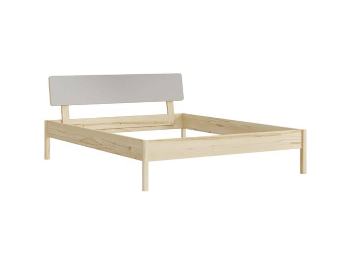 Bett Lund Kernbuche Nature Massivholz 160 x 200 cm - Möbel Konfigurator: Traummöbel individuell zusammenstellen - Bett