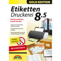 Etiketten Druckerei 8.5 Gold Edition-Software ESD