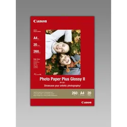 Canon 2311B019 Fotopapier Plus II PP-201 glänzend A4, 20 Blatt, 260 g/m2