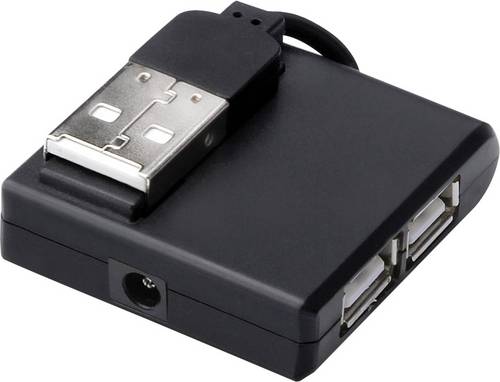 Digitus DA-70217 USB-Hub 4 Port USB-A USB 2.0 480 MBit/s Schwarz DA-70217