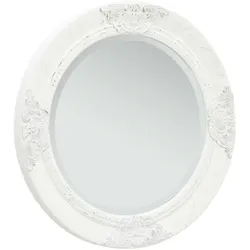Décoshop26 - Runder Wandspiegel im Barockstil 50 cm Weiß DEC022886 DEC022886