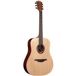 Lâg Guitars LÂG Tramontane T70D Dreadnought (Westerngitarre, Brankowood, Graphite, Mahagoni, Okoume, Sitka Fichte), Gitarre, Beige