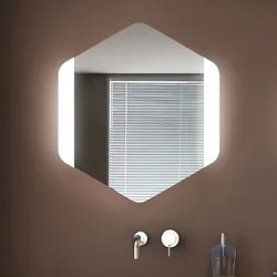 Koh-i-Noor ESAGONO Spiegel mit seitlicher Spiegelbeleuchtung, L46034,  L46034