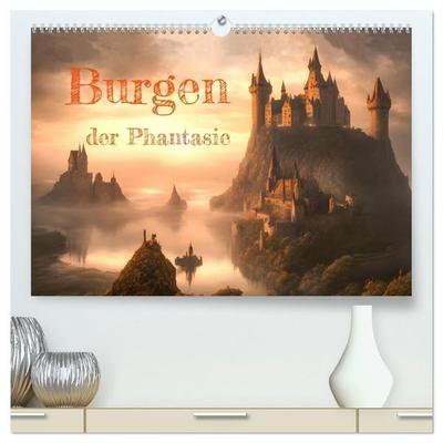 Burgen der Phantasie (hochwertiger Premium Wandkalender 2027 DIN A2 quer), Kunstdruck in Hochglanz
