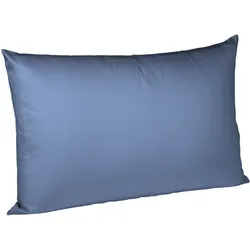 fleuresse Bettwäsche Mako Satin Colours 009100-6073 denim Kissenhülle 50x70 cm