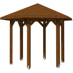Skan Holz Pavillon Nancy-Größe 1-nussbaum