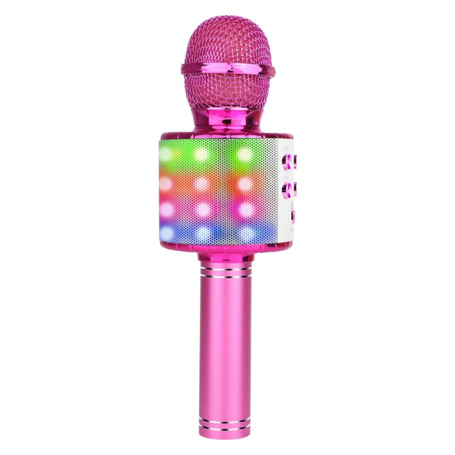 Manta Mikrofon mit Lautsprechern Bluetooth MIC21-PKL rosa (MIC21-PKL)