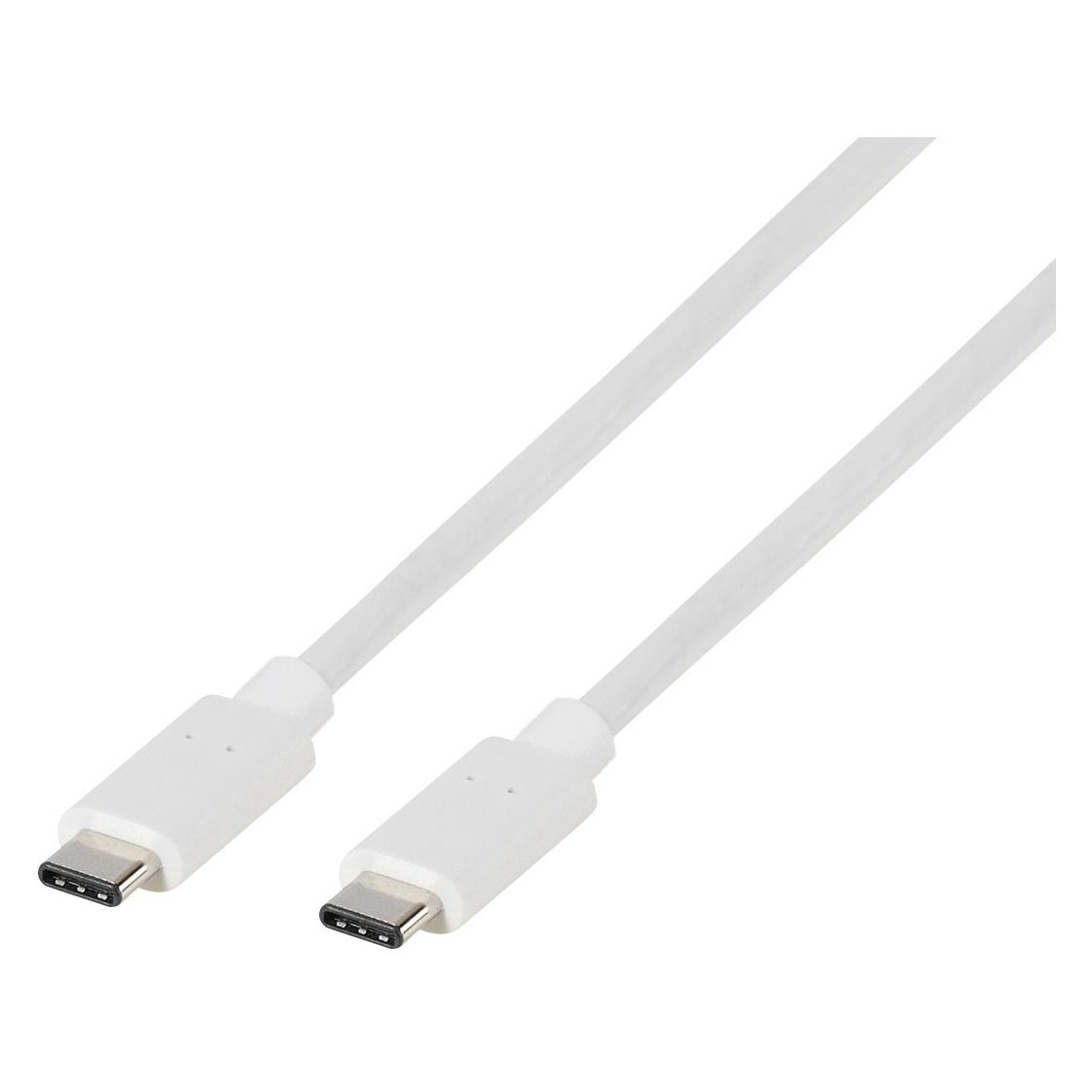 Vivanco USB-Kabel USB-C Stecker, USB-C Stecker 1 m Weiss 63088 (1 m) (63088)