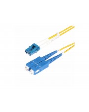 StarTech.com 5m LC/SC OS2 Single Mode Fiber Cable LC/UPC Einzelmodus M zu SC/UPC M 5 m 2 mm Glasfaser Duplex 9/125 Mikrometer OS1/OS2 halogenfrei Passiv bis 10 Gbps Datentransferrate Gelb (SMLCSC-OS2-5M)