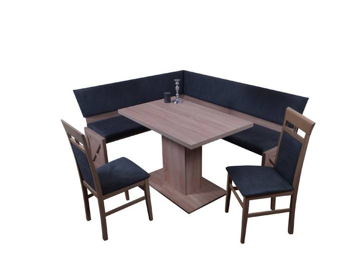 Stolebaenk Eckbankgruppe Mankato WS, (1x Eckbank, 1 x Tisch, 2 x Stuhl)