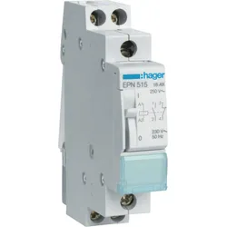 Hager EPN515 Fernschalter 1 Schließer und 1 Öffner 230V AC 110V DC 16A 1PLE