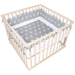 Roba, Laufgitter, Little Stars (Buche, 100 x 100 x 72.50 cm)