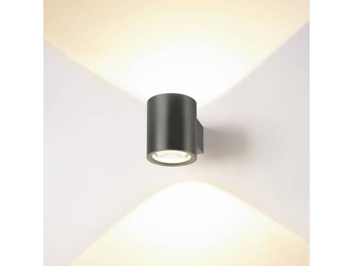 SLV Wandleuchte Oculus, dimmbar, bronze / altmessing, für Wohn- / Esszimmer, Aluminium, Modern