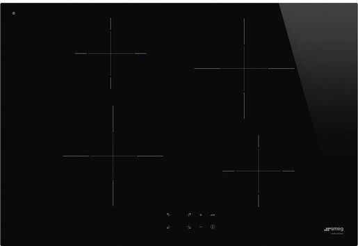 SMEG Universal SI2741D piano cottura Nero Da incasso 75 cm Piano cottura a induzione 4 Fornello(i) Made in Italy