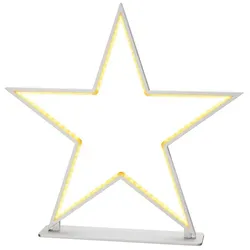 Sompex LED-Tischleuchte Lucy Alu, Eisen, Stahl & Metall Silber 50 cm