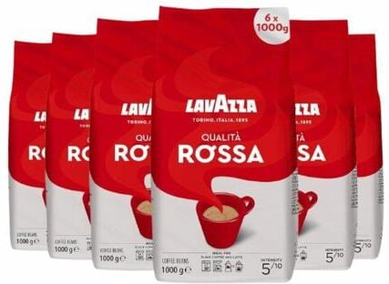 Lavazza - Qualità Rossa Kaffeebohnen 6 X 1 Kg - MaxiCoffee