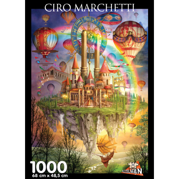Puzzelman Puzzel Tarot City door Ciro Marchetti, 1000 stukjes, karton