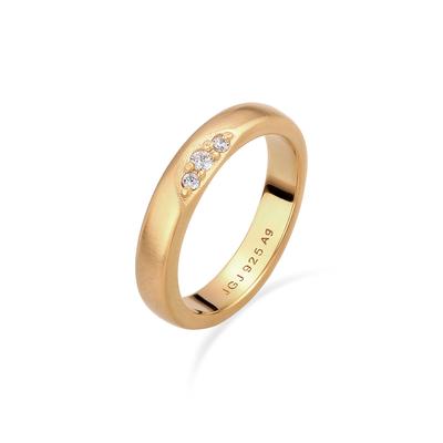 Diamantring ELLI DIAMONDS "Ring Verlobungsring Laborgezüchtete Diamanten Weiß Brillantschliff (0.075 ct) 925 Sterling Silber" Gr. 54, gold, Fingerringe, Damen, 54, Silber 925 (Sterlingsilber), Diamantring